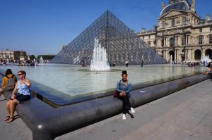 At the Lourve Musuem in Paris, France