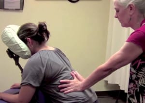 cindy anderson teaches chair massage in austin