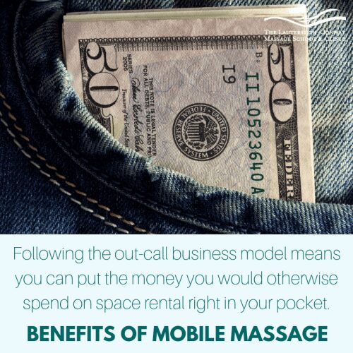 save money benefits of a mobile massage practice
